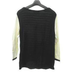 Jean Paul GAULTIER JUNIOR GAULTIER バスクシャツ風 プルオーバー ニット  ボーダー 白  黒  40