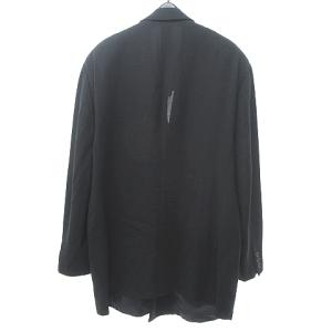 GIORGIO ARMANI テーラードジャケット ブレザー ダブル ピークドラペル ウール ネイビー