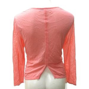 LEONARD FASHION ギャザー ニット カーディガン 1 約S ピンク 1229 IBO34