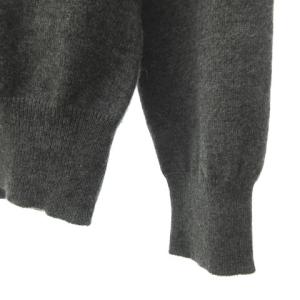 Cruciani カシミヤ100％ プルオーバー ニット セーター ハイネック イタリア製 46 グレー