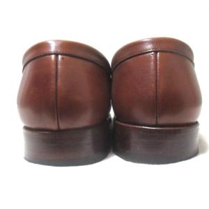 OLD ENGLAND コインローファー 24cm 茶 ブラウン X 0116