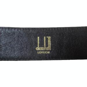 dunhill ロゴ ベルト 黒 ブラック 36
