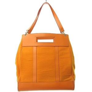 PORTER 2WAY トートバッグ ボストンバッグ レザー × 起毛素材 肩掛け可能 大容量 吉田カバン オレンジ 0112