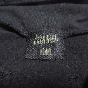 Jean Paul GAULTIER HOMME Tシャツ 長袖 黒 ハイネック 48 L ブラック RRR X 0213