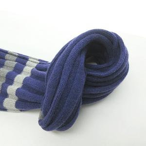 BRUNELLO CUCINELLI カシミヤ混 マフラー ストール ライン ウール グレー パープル 0201 ECR17