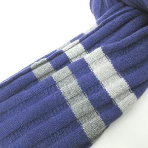 BRUNELLO CUCINELLI カシミヤ混 マフラー ストール ライン ウール グレー パープル 0201 ECR17