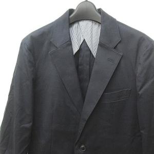 McGREGOR 近年 テーラードジャケット ストレッチ シングル 2B コットン 紺 ネイビー L 0201 ECR17