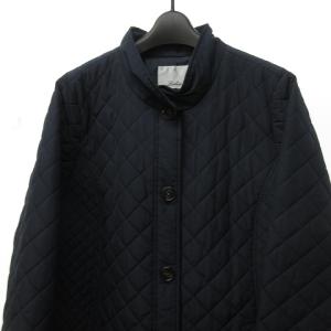 Leilian 近年 大きいサイズ キルティングコート 13+ 紺
