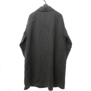 Leilian 近年 大きいサイズ ステンカラ?コート 長袖 ナイロン グレー系 13+ 約XL 0205 ECR17
