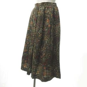 burberrys ヴィンテージ 希少 ノバチェック ペイズリー ロングスカート ベージュ 9AR M位 国内正規品