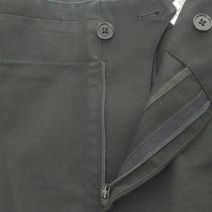 HERMES パンツ スラックス イタリア製 コットン 黒 ブラック TAGLIA 44 XL位 0209