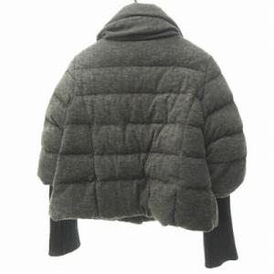 TATRAS リラ ダウンジャケット リブ切り替え ウール LTA14A4190 灰 グレー 02 約M 0212 ECR17