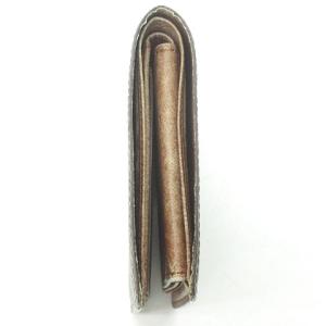 LOUIS VUITTON ヴィンテージ モノグラム 財布 折りたたみ 二つ折り 小銭入れあり ウォレット キャンバス レザー スペイン製 茶 ブラウン