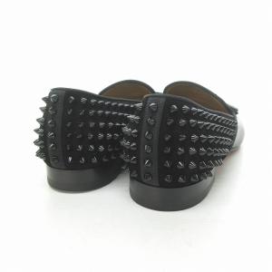 Christian Louboutin 18SS  Tassilo Calf Patine スタッズ タッセル ローファー ブラック 41