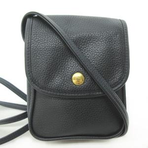 Longchamp ショルダーバッグ ポシェット ミニバッグ クロスボディ 斜め掛け レザー 紺 ネイビー 0219 ECR17