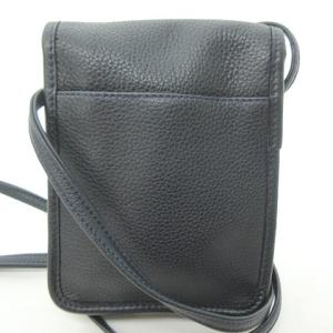 Longchamp ショルダーバッグ ポシェット ミニバッグ クロスボディ 斜め掛け レザー 紺 ネイビー 0219 ECR17