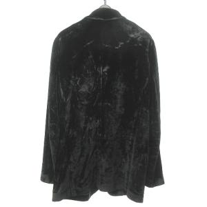ARMANI COLLEZIONI ベロアジャケット マオカラー 48 黒