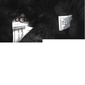 UGG australia ショートブーツ 5800 クラシック ムートン 黒 ブラック シープスキン 27cm ECR17 X 0221