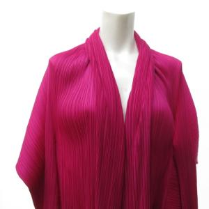 PLEATS PLEASE ISSEY MIYAKE ISSEY MIYAKE PP84-J0699 カーディガン サイドプリーツ 3 ピンク
