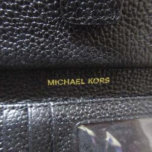 MICHAEL KORS 長財布 黒 32T9GFDW9U 二つ折り 星 スター 型押し 小銭入れあり ブラック ECR17 X 0223