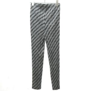 PLEATS PLEASE ISSEY MIYAKE ロングパンツ ジグザグ柄 グレー ブラック