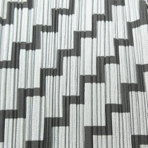 PLEATS PLEASE ISSEY MIYAKE ロングパンツ ジグザグ柄 グレー ブラック