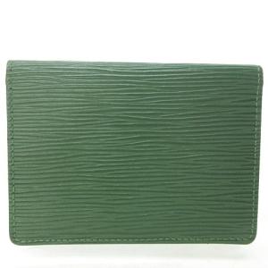LOUIS VUITTON M63204 ポルト2 カルト ヴェルティカル エピ パスケース カードケース パスケース 緑 ボルネオグリーン 0320