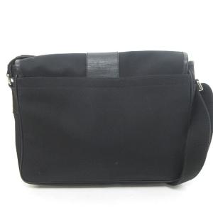 COACH 6411 メッセンジャーバッグ ショルダーバッグ クロスボディ レザー× ファブリック A4収納可能 黒 ブラック 0320