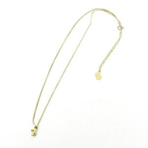Christian Dior ネックレス CDロゴ チェーン 金色 ゴールドカラー ペンダント アクセサリー 0314 ECR17