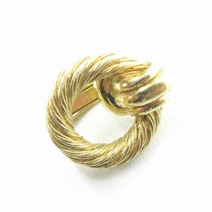 Christian Dior イヤリング サークル 金色 ゴールドカラー アクセサリー 0312 ECR17