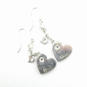 ピアス ハートモチーフ Dロゴ 銀色 シルバーカラー アクセサリー 0312 ECR17