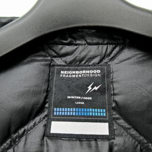 NEIGHBORHOOD × fragment design 05AW コラボ キルティングダウンジャケット フード ブラック