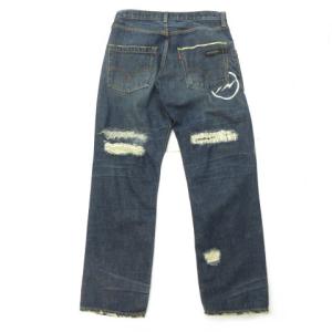 Levi's Fenom FRAGMENT DESIGN デニムパンツ ダメージ加工 W32 青