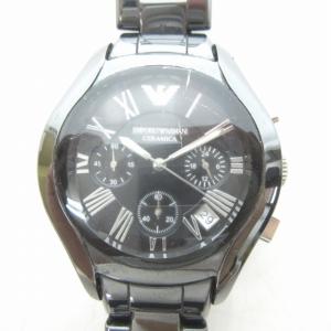 CERAMICA セラミカ 腕時計 クォーツ ロゴ ステンレス AR-1401 黒 ブラック 0429