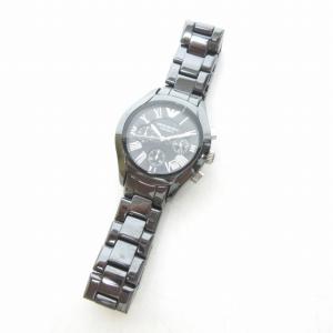 EMPORIO ARMANI CERAMICA セラミカ 腕時計 クォーツ ロゴ ステンレス AR-1401 黒 ブラック 0429