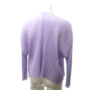 PLEATS PLEASE ISSEY MIYAKE PP91-J0522 19SS カーディガン ジャケット ブラウス シャツ 長袖 パープル