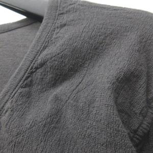 me ISSEY MIYAKE KYO CHIJIMI 京ちぢみ シャツ カットソー カーディガン ギャザー コットン シワ加工 日本製 MI52FJ423