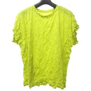 タグ付き 近年 MERINGE メレンゲ Tシャツ カットソー トップス シワ加工 クラッシュプリーツ ポリエステル 蛍光色
