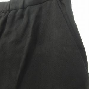 ENFOLD タグ付 テーパード パンツ スラックス ウエストゴム コットン 300AS231-1630 38 約M 黒 ブラック 0504