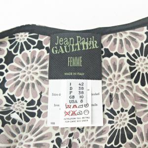Jean Paul GAULTIER FEMME ワイドパンツ シルク グラデーション 花柄 42 マルチカラー