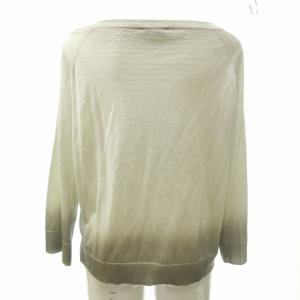 ETRO カシミヤ×シルク プルオーバー ニット セーター グラデーション ボートネック グレー系 42 約L 0506