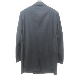 GIORGIO ARMANI ダブル スーツ テーラード ジャケット ブレザー パンツ スラックス super 150's 46 約M 紺 ネイビー 0514
