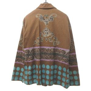 ISSEY MIYAKE IM11JD054 90’s ヴィンテージ テーラードジャケット 総柄 ブラウン