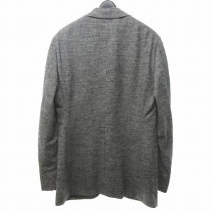 UNITED ARROWS 美品 近年 Camoshita カモシタ テーラードジャケット ブレザー シングル 2B 千鳥格子 ウール 灰 グレー 44