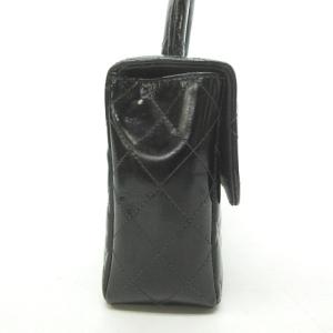 CHANEL 90's ヴィンテージ マトラッセ ハンドバッグ トップハンドル パテントレザー ココマーク