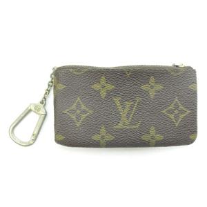 M62650 80's ヴィンテージ ポシェットクレ モノグラム 財布 コインケース 小銭入れ 総柄 茶 ブラウン ジャンク品