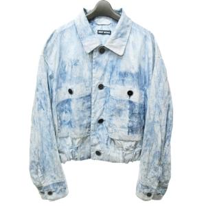 ヴィンテージ 94SS 90's ジャケット ブルゾン 染め加工 コットン M ブルー