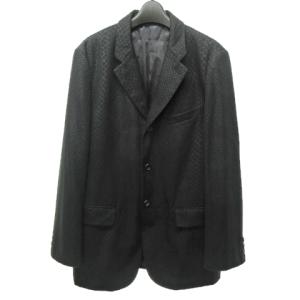 00AW ドッキングロック期 AD2000 テーラードジャケット パイソン柄 M ブラック