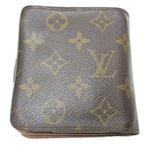 LOUIS VUITTON モノグラム コンパクトジップ M61667 二つ折り財布 ウォレット 廃盤 TKJ 0611