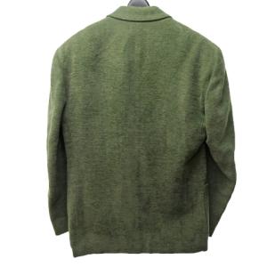 KENZO 美品 ヴィンテージ テーラードジャケット ブレザー ウール混 ヘリンボーン 総裏 2B カーキ グリーン 系 1 約M NGA35